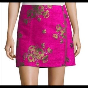 Free people metallic floral skirt